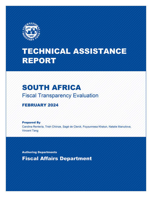 Book cover of South Africa: Technical Assistance Report-Fiscal Transparency Evaluation