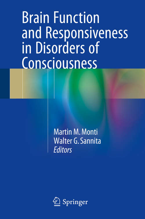 Book cover of Brain Function and Responsiveness in Disorders of Consciousness