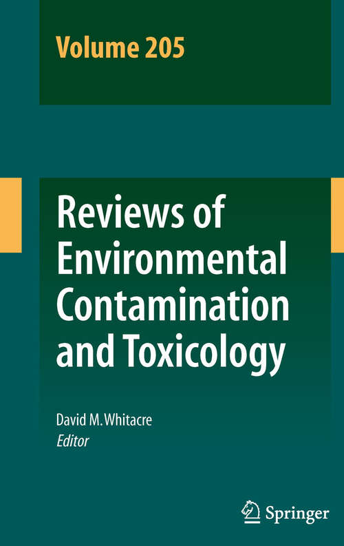 Book cover of Reviews of Environmental Contamination and Toxicology Volume 205