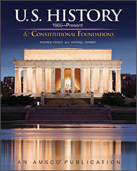 Book cover of U.S. History 1865 - Present and Constitutional Foundations
