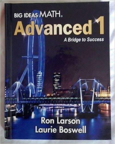 Book cover of Big Ideas Math, Advanced 1: A Bridge to Success