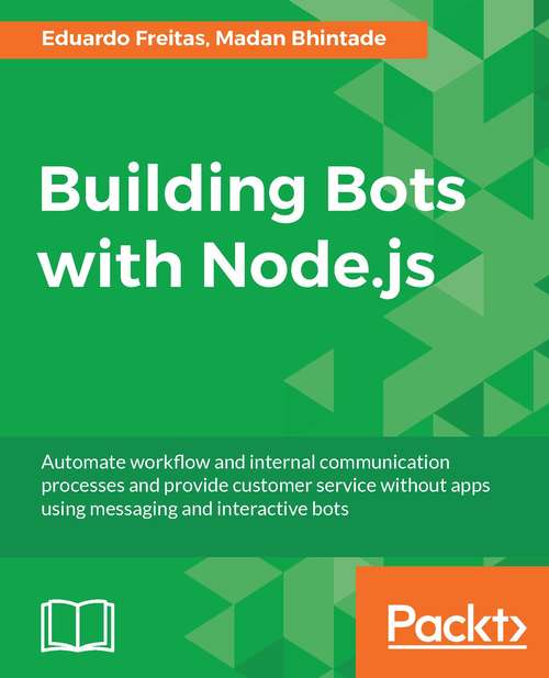 Book cover of Building Bots with Node.js