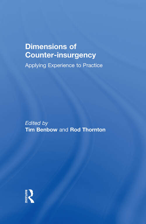 Book cover of Dimensions of Counter-insurgency: Applying Experience to Practice
