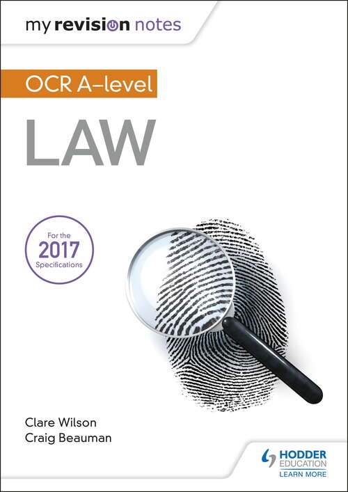 My Revision Notes: Ocr A Level Law Epub