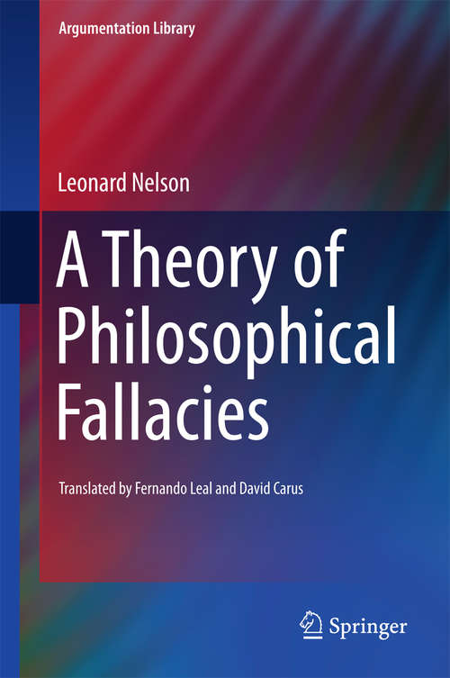 Book cover of A Theory of Philosophical Fallacies