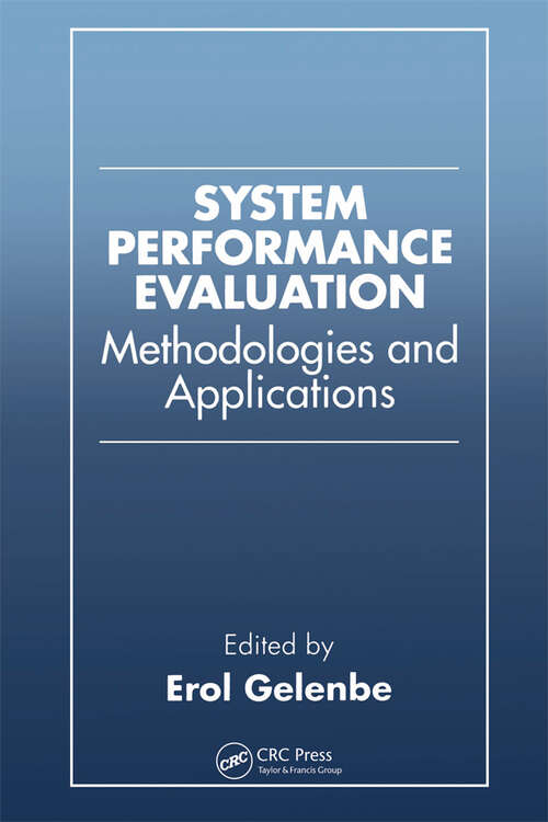 Book cover of System Performance Evaluation: Methodologies and Applications (1)