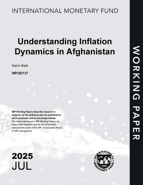 Book cover of Understanding Inflation Dynamics in Afghanistan
