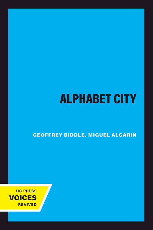 Book cover of Alphabet City