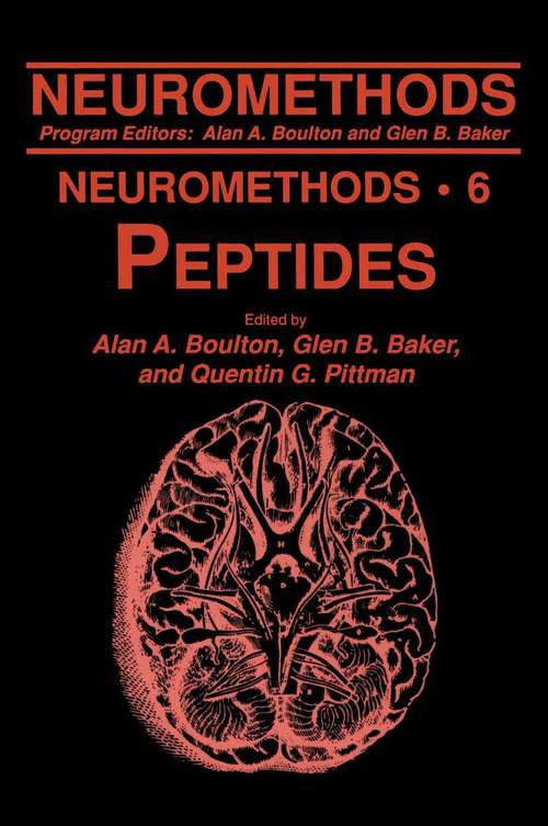 Peptides (Neuromethods #6)