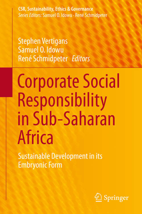 Book cover of Corporate Social Responsibility in Sub-Saharan Africa