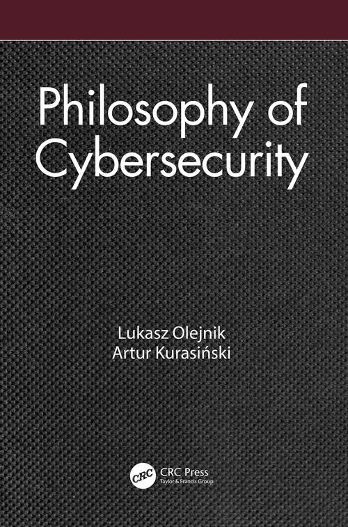 Book cover of Philosophy of Cybersecurity