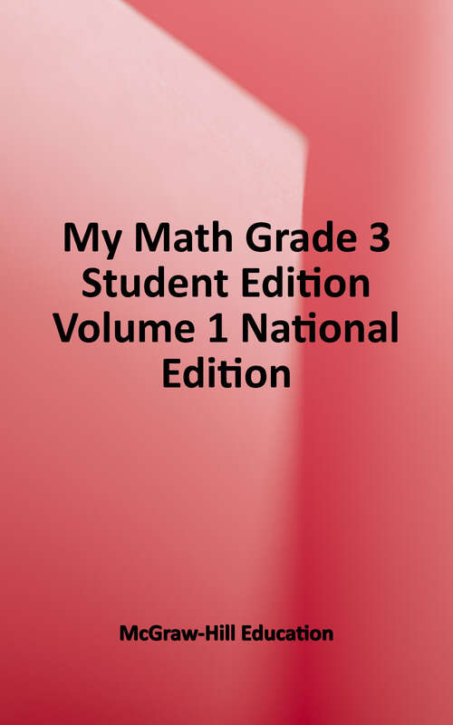 Book cover of My Math: Volume 1 (Student Edition)
