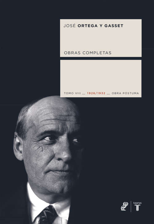 Book cover of Obras completas. Tomo VIII (1926/1932) [Obra póstuma]