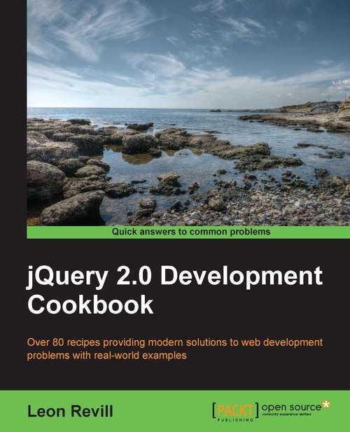 Book cover of jQuery 2.0 Development Cookbook