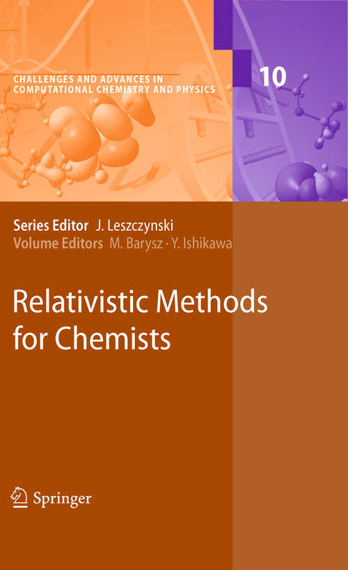Book cover of Relativistic Methods for Chemists
