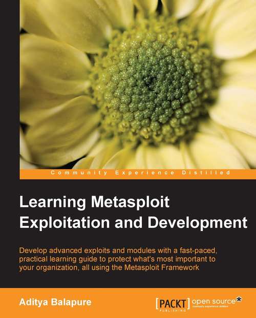 Book cover of Learning Metasploit Exploitation and Development
