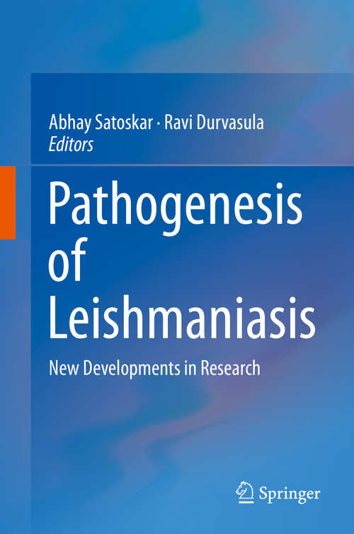 Book cover of Pathogenesis of Leishmaniasis