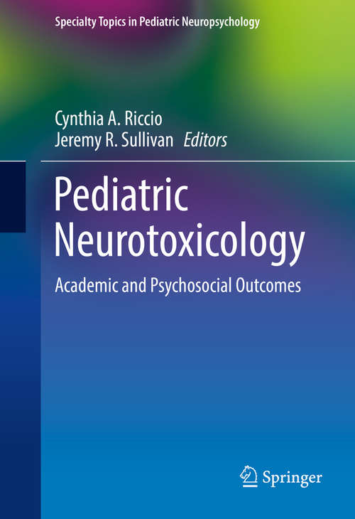 Book cover of Pediatric Neurotoxicology