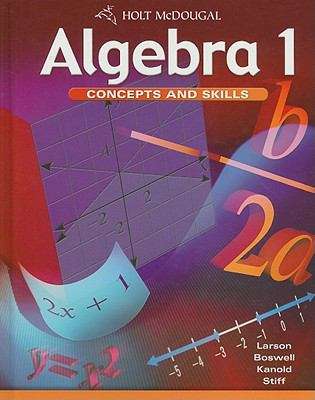 Algebra 1 - Concepts And Skills (Algebra 1: Concepts And Skills Series)