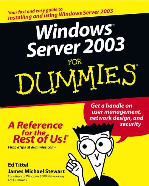 Book cover of Windows Server 2003 For Dummies