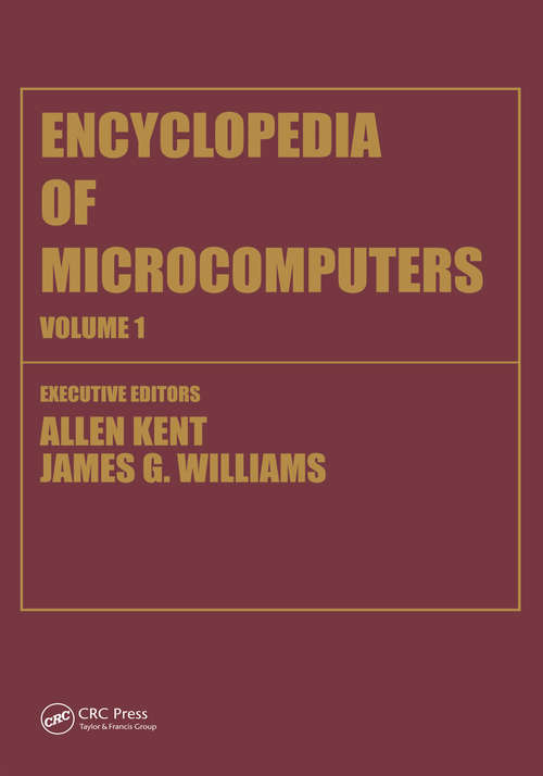 Book cover of Encyclopedia of Microcomputers: Volume 1 - Access Methods to Assembly Language and Assemblers