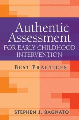 Book cover of Authentic Assessment for Early Childhood Intervention