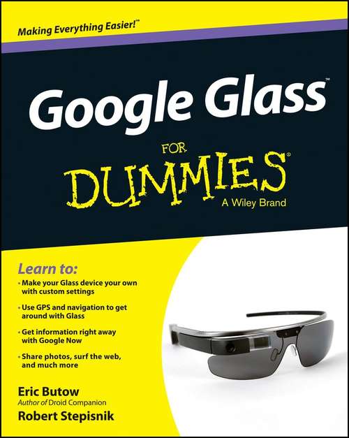 Book cover of Google Glass For Dummies