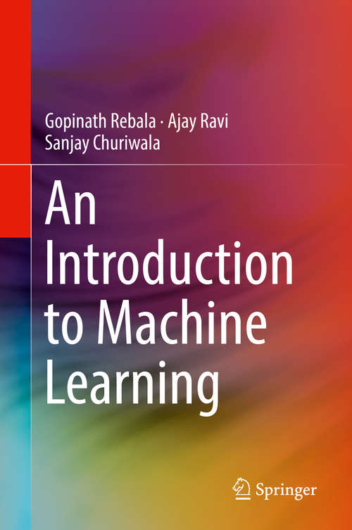Book cover of An Introduction to Machine Learning (1st ed. 2019)