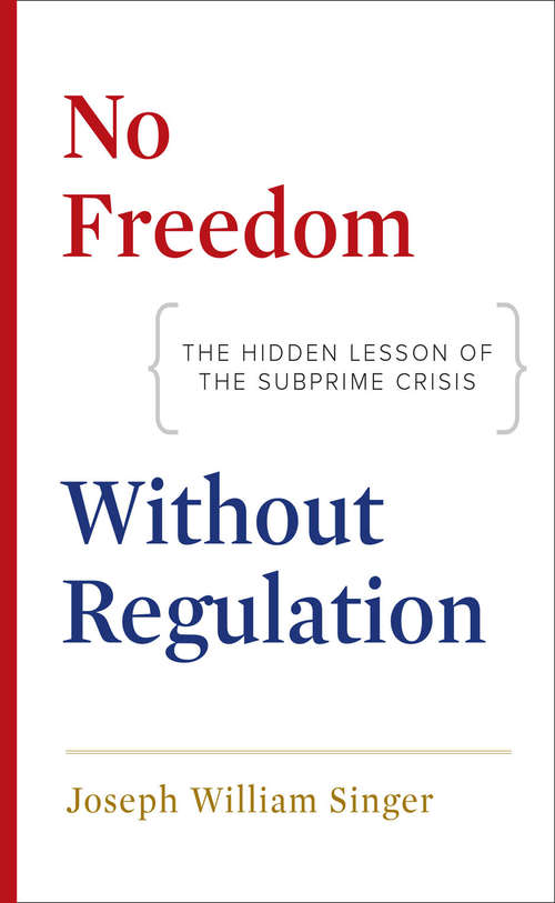 Book cover of No Freedom without Regulation