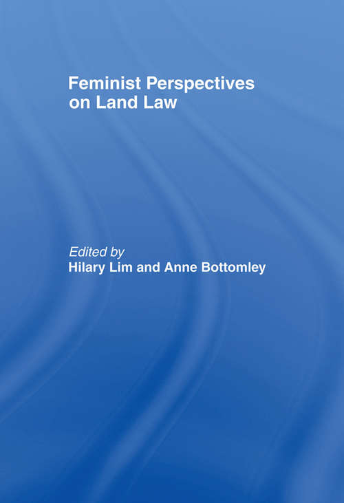Book cover of Feminist Perspectives on Land Law (Feminist Perspectives)