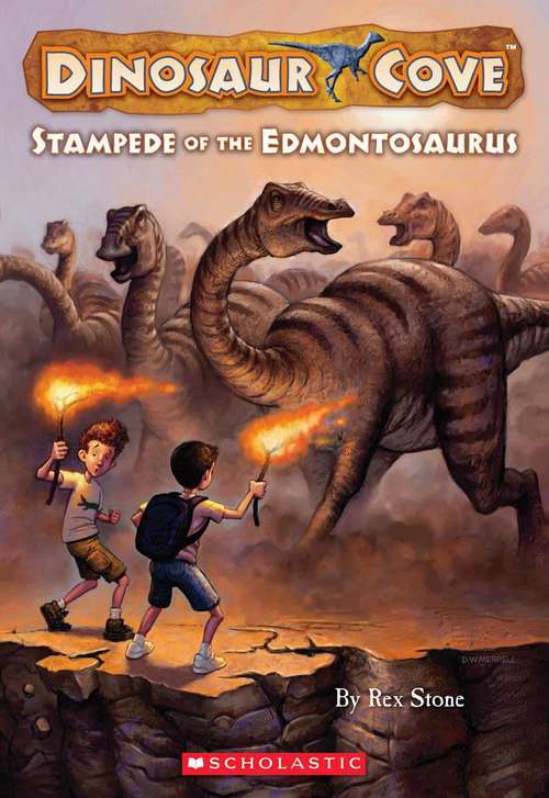 Book cover of Stampede of the Edmontosaurus (Dinosaur Cove)
