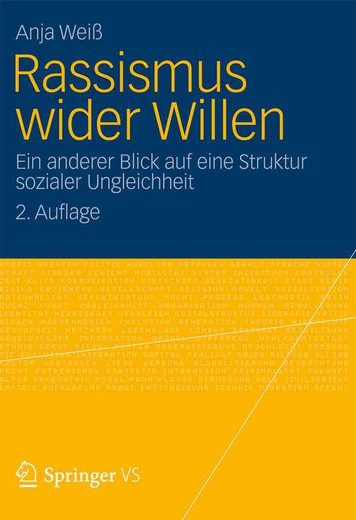 Book cover of Rassismus wider Willen