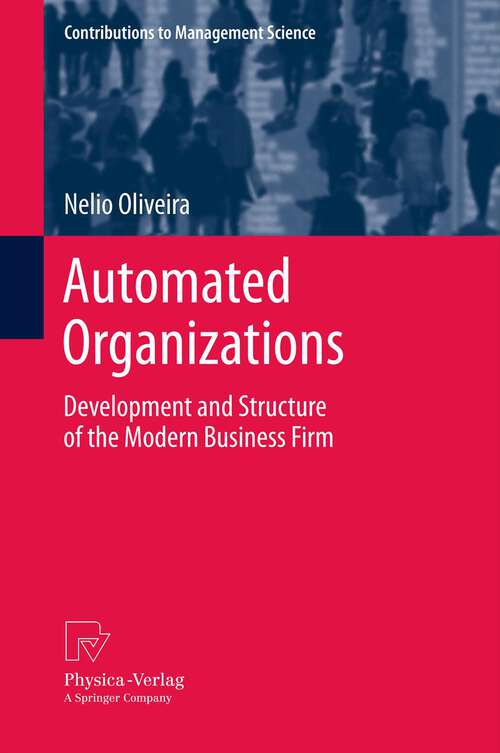 Book cover of Automated Organizations