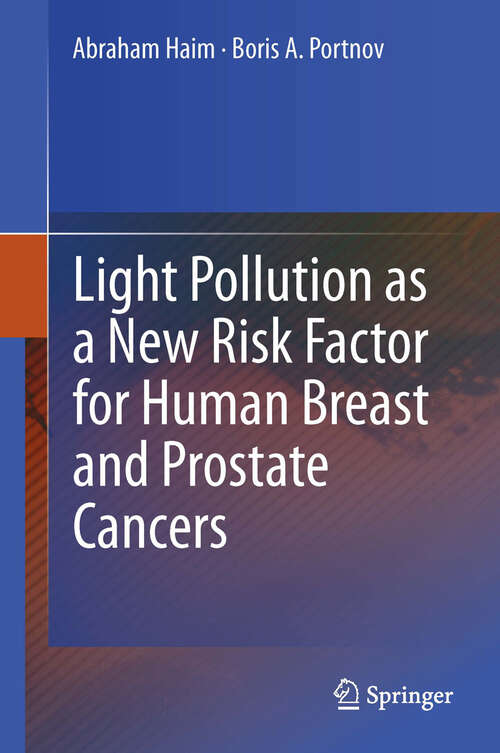 Book cover of Light Pollution as a New Risk Factor for Human Breast and Prostate Cancers