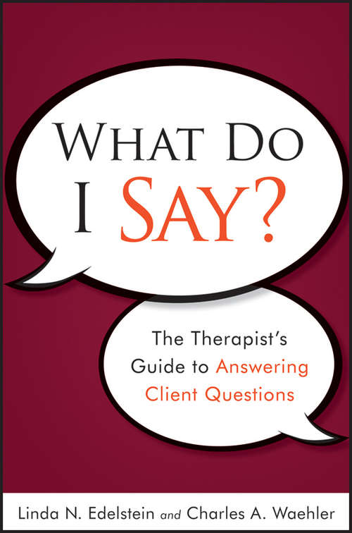 Book cover of What Do I Say