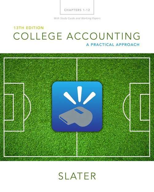 College Accounting: Chapters 1-12 with Study Guide and Working Papers (Thirteenth Edition)