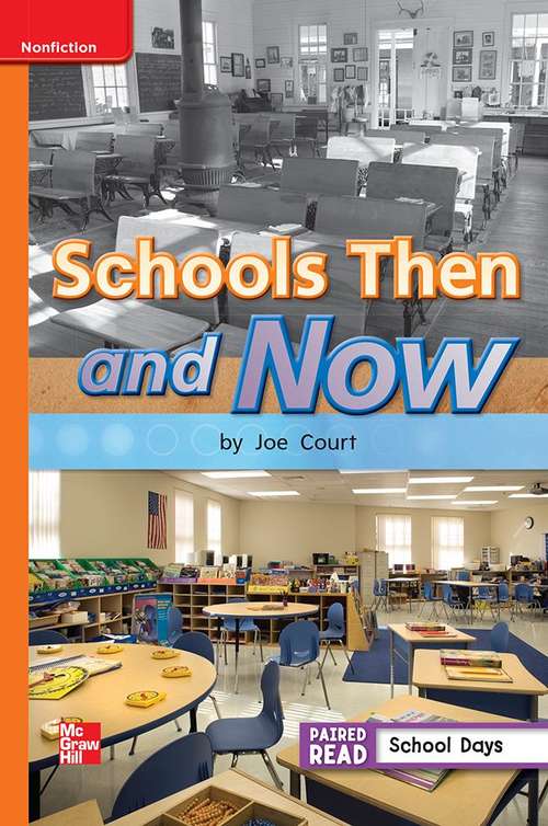 Book cover of Schools Then and Now [Approaching Level, Grade 1]