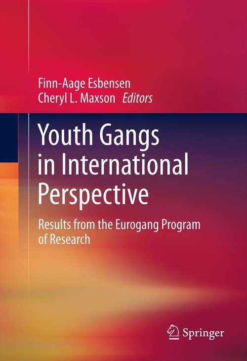 Book cover of Youth Gangs in International Perspective