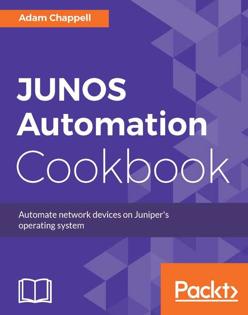 Book cover of JUNOS Automation Cookbook