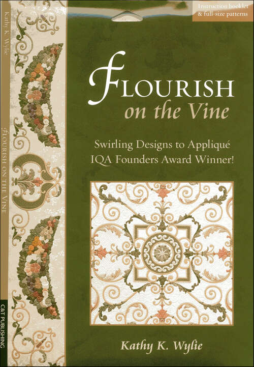 Book cover of Flourish on the Vine: Swirling Designs to Appliqué