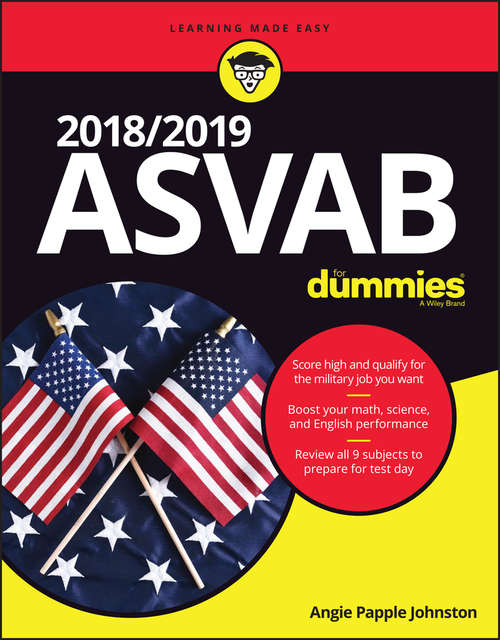 Book cover of 2018 / 2019 ASVAB For Dummies
