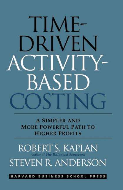 Book cover of Time-Driven Activity-Based Costing