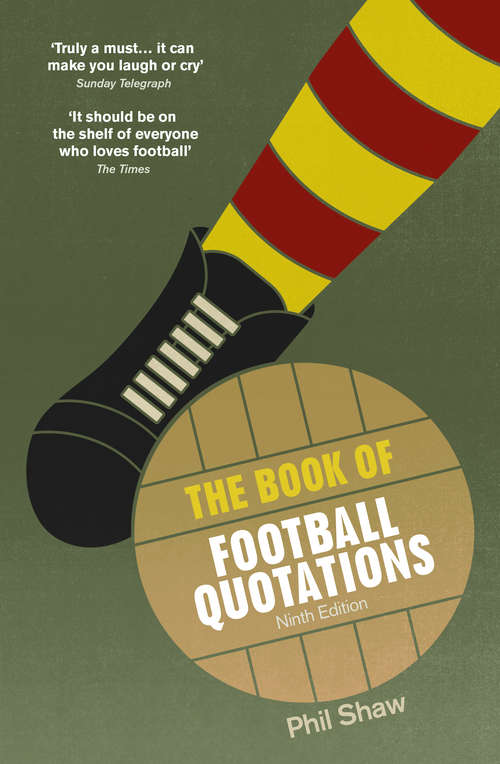 Book cover of The Book of Football Quotations