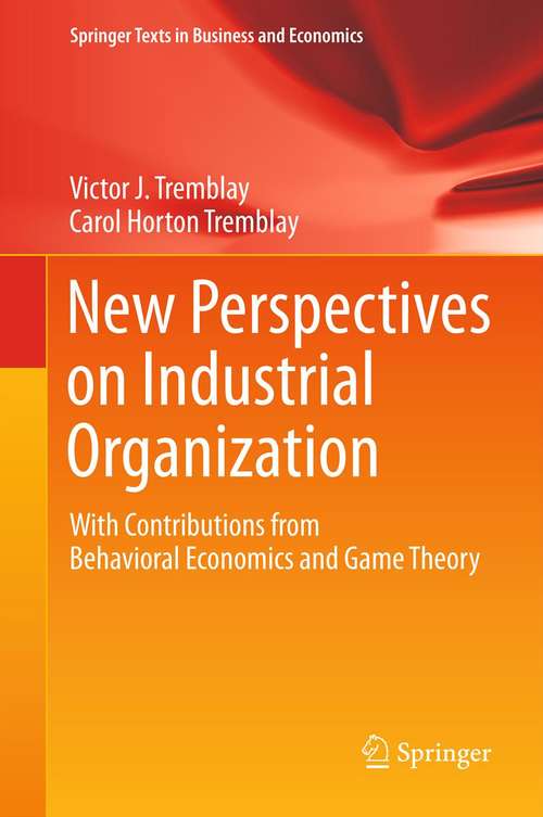 Book cover of New Perspectives on Industrial Organization