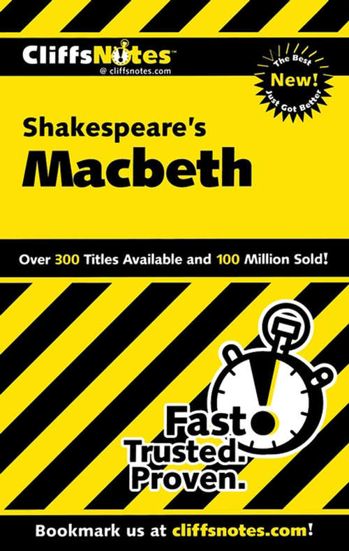 Book cover of CliffsNotes on Shakespeare's Macbeth