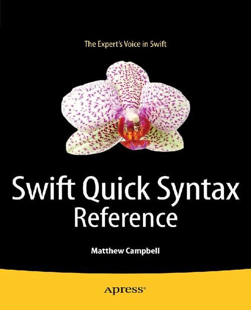 Book cover of Swift Quick Syntax Reference