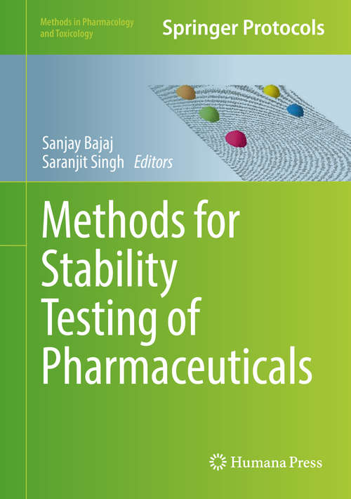 Methods for Stability Testing of Pharmaceuticals (Methods in Pharmacology and Toxicology)