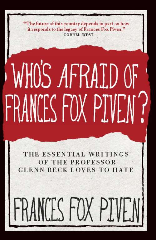 Book cover of Who's Afraid of Frances Fox Piven?