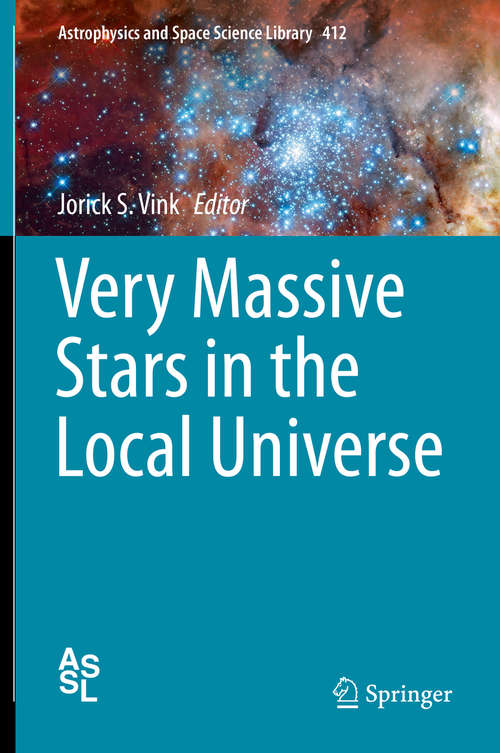 Book cover of Very Massive Stars in the Local Universe