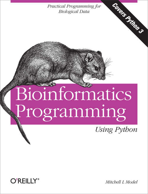 Book cover of Bioinformatics Programming Using Python